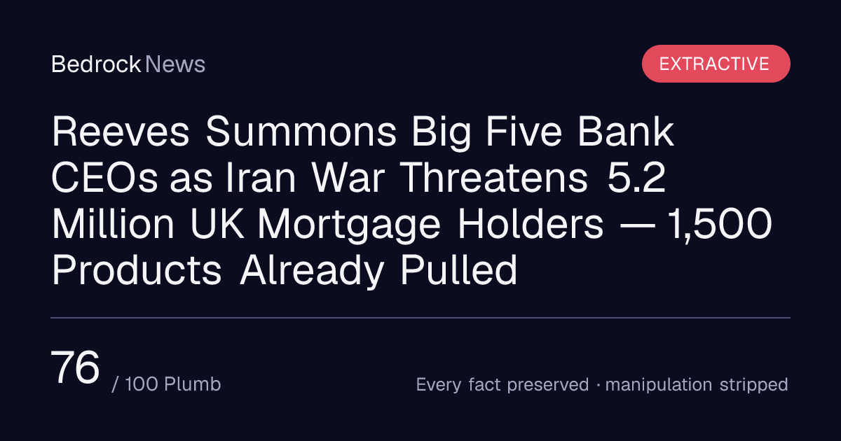 Bank Bosses Meeting Rachel Reeves Impact Iran War Uk Economy | BedrockNews