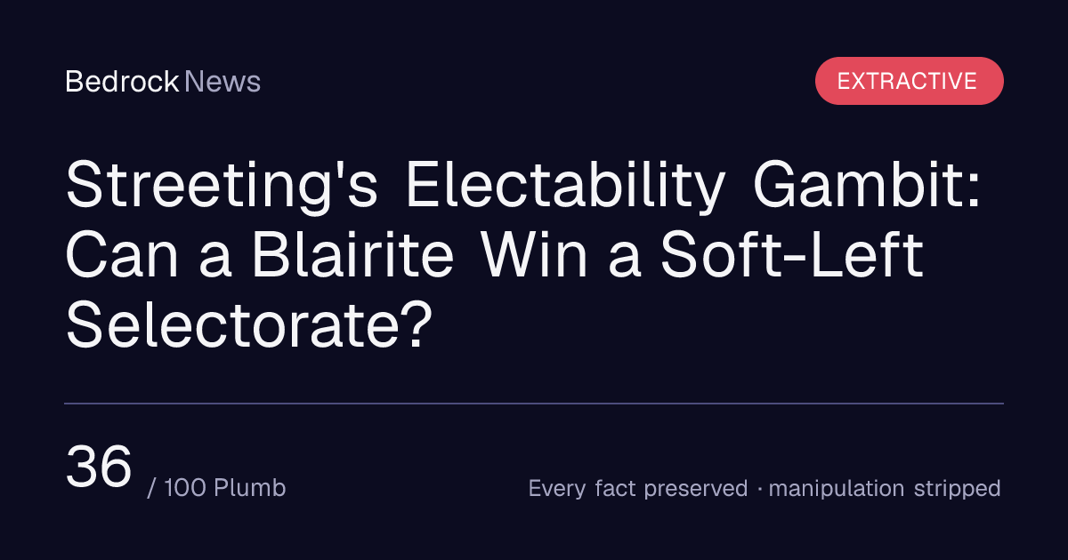 Streeting's Electability Gambit: Can a Blairite Win a Soft-Left ...