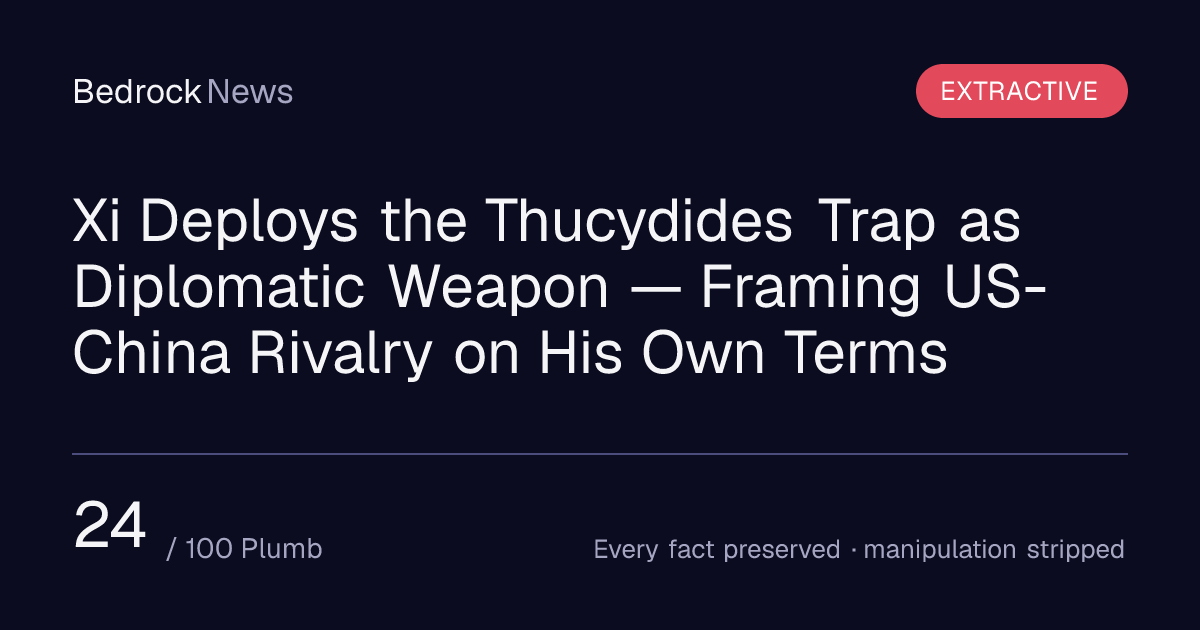 Xi Deploys the Thucydides Trap as Diplomatic Weapon — Framing US-China ...